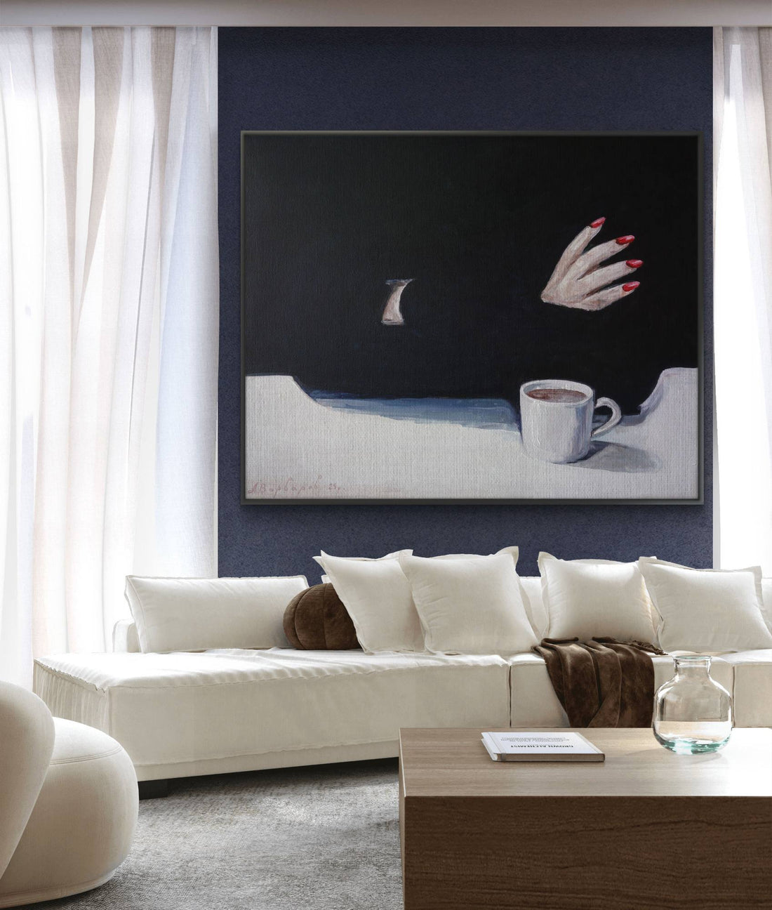 Minimalist wall art for modern interiors