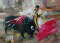 Bull and Man