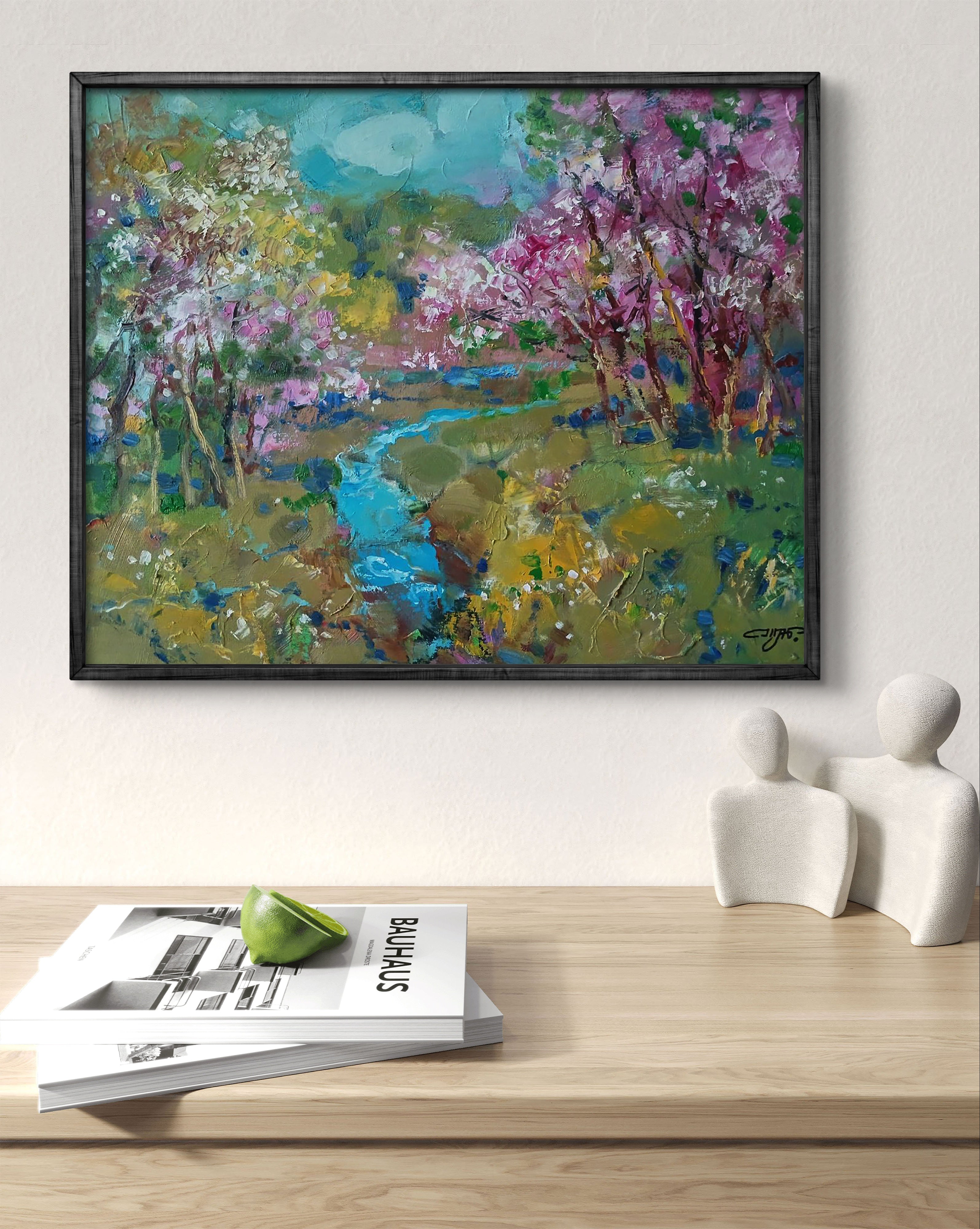 Spring Stream in the Forest