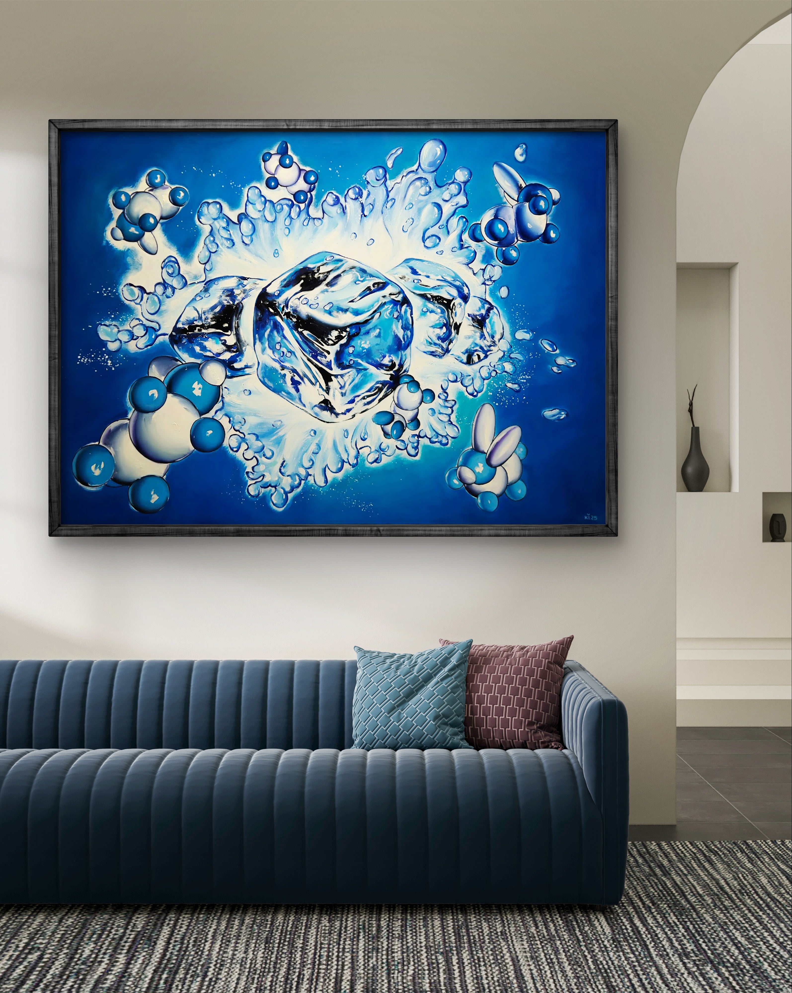 Still Life Print - Ice to Cool the Drink - Blue Ice