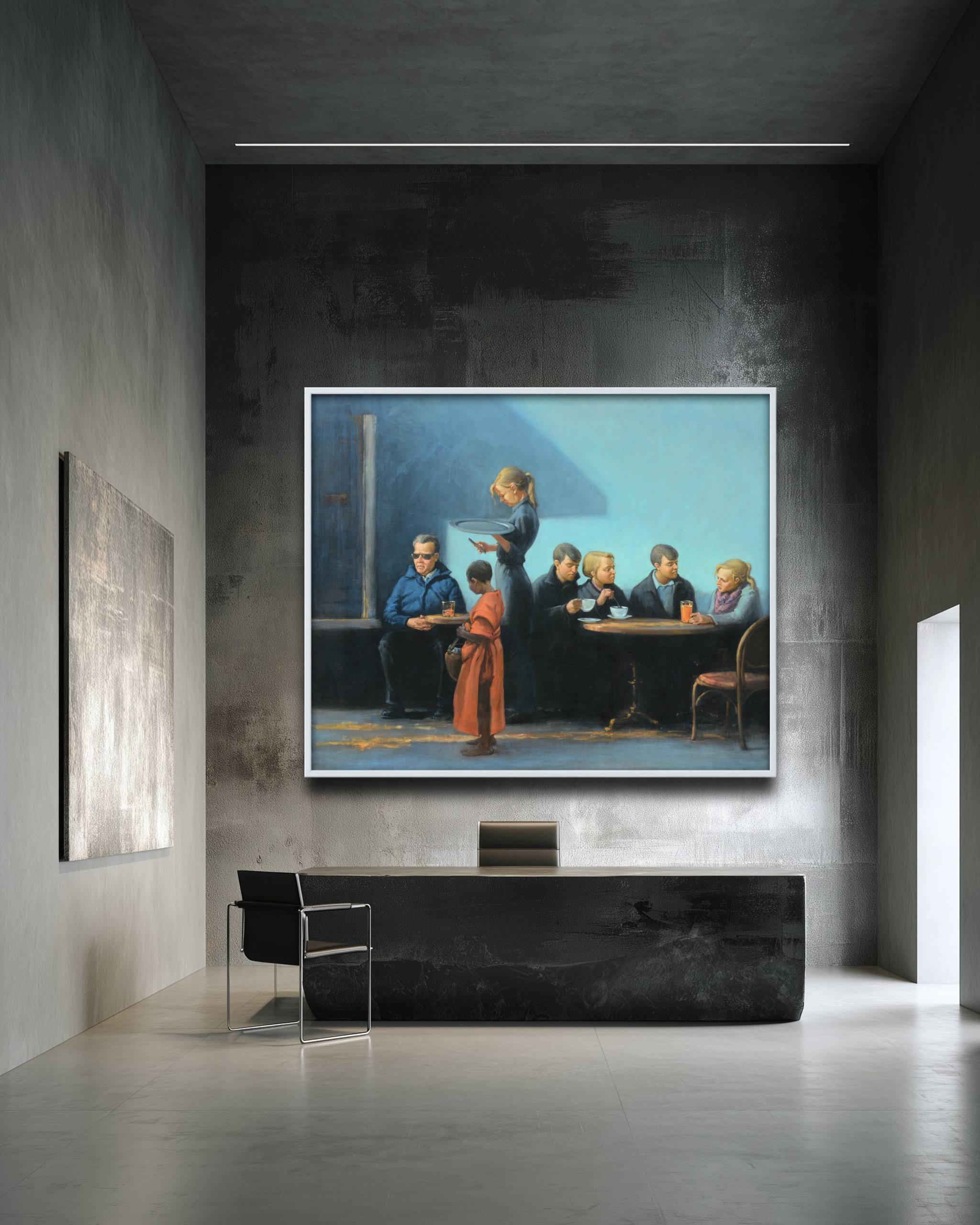 Portrait painting on the wall