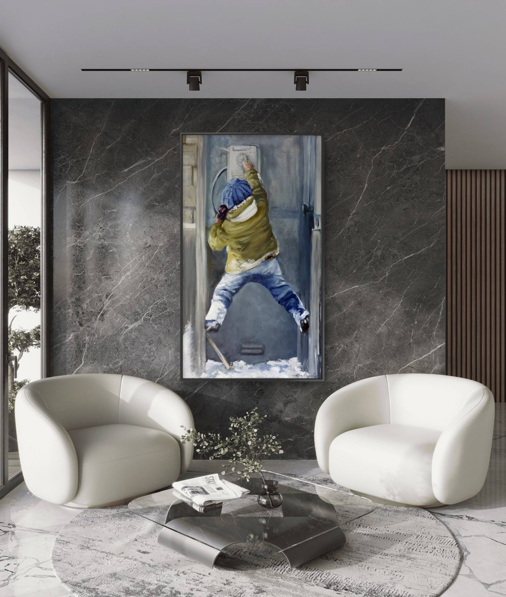 Portrait on the wall