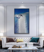 Framed print on the wall