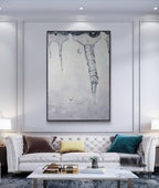 Painting icicles on the wall
